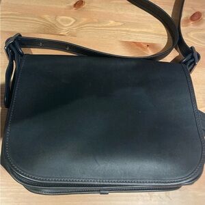 Coach black leather bag